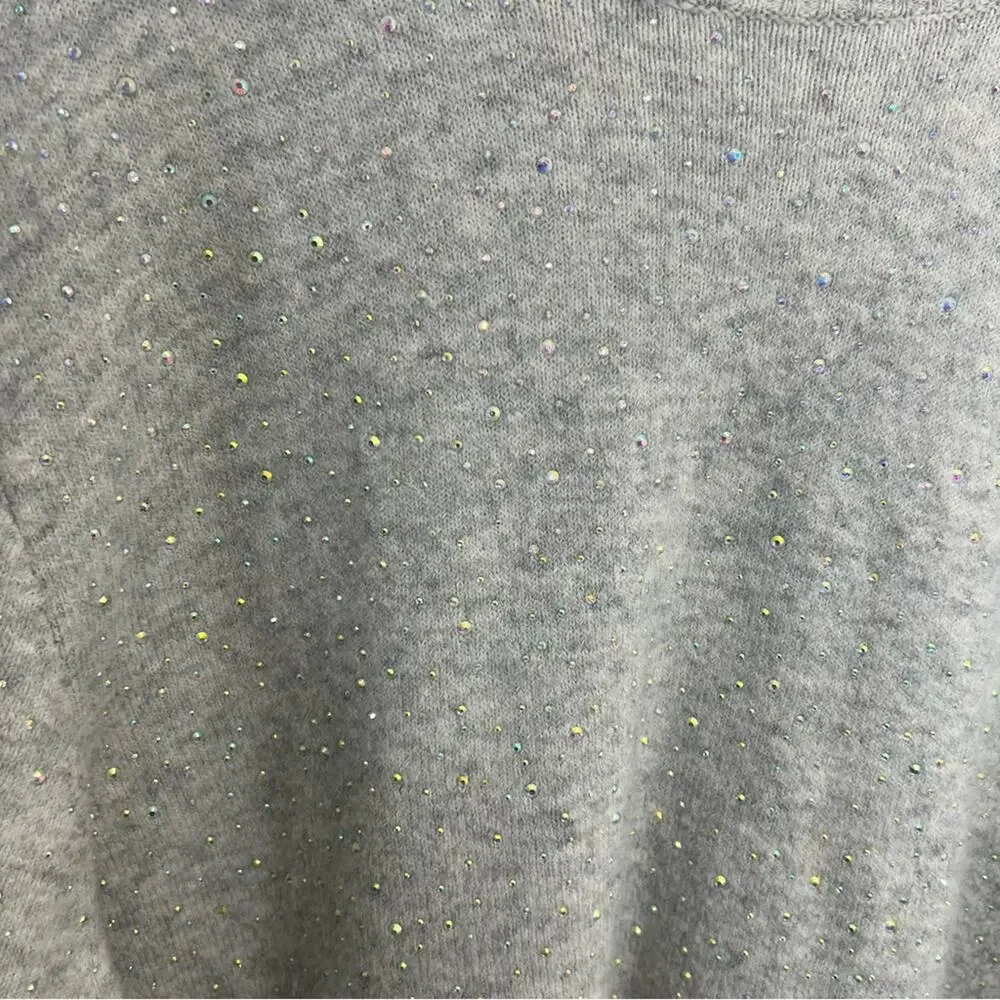 J.Crew Gemstone Sweater in Supersoft Wool Alpaca Yarn in Gray Size 3X